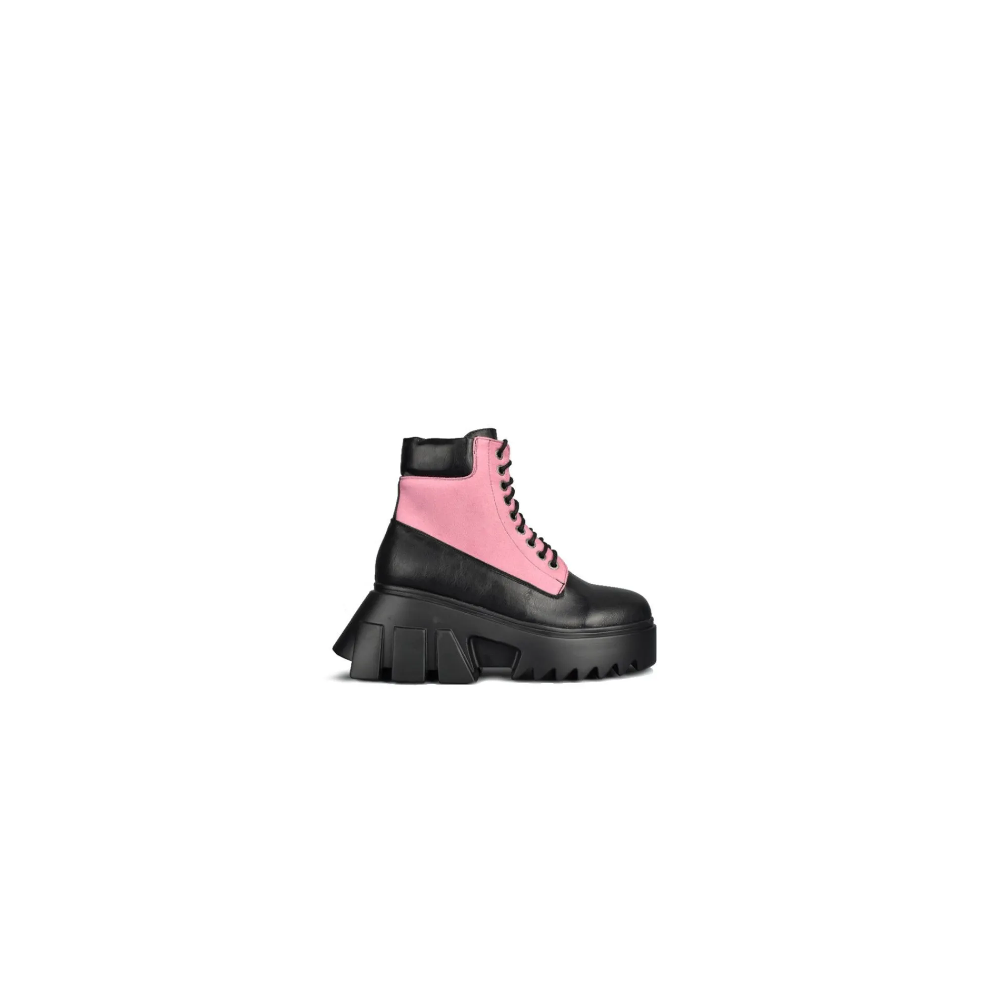 LAMODA Platformy|Trzewiki>LMF 606 Black/Pink