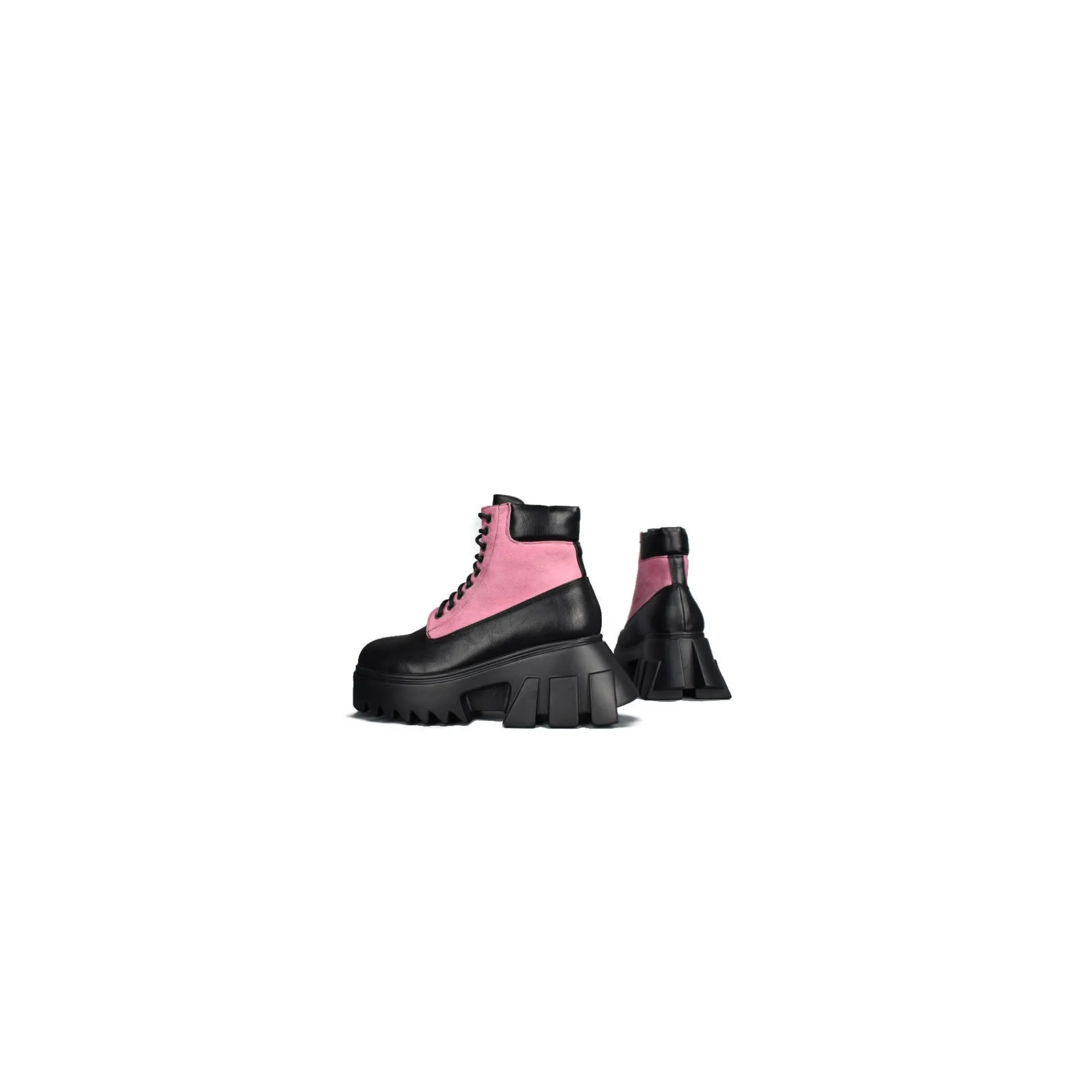 LAMODA Platformy|Trzewiki>LMF 606 Black/Pink